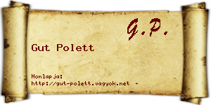 Gut Polett névjegykártya